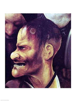 Framed Carrying of the Cross Detail Print