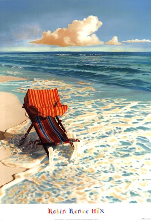 Framed Blue Sky Splash Print