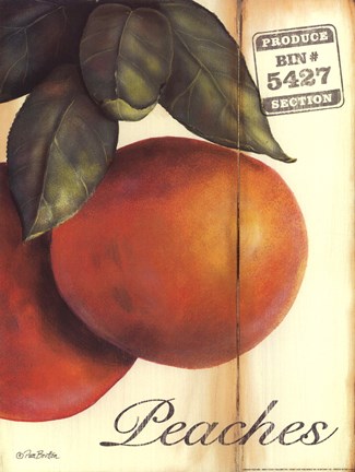 Framed Organic Peaches Print