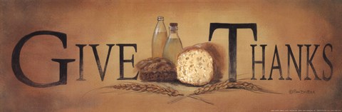 Framed Give Thanks Print