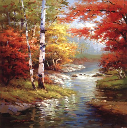 Framed Quiet Stream Print