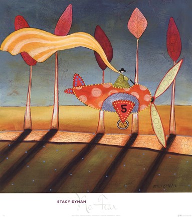 Framed No Fear Print