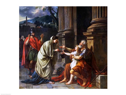 Framed Belisarius Begging for Alms, 1781 Print