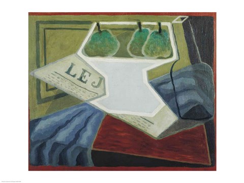 Framed Fruit Bowl, 1925-27 Print