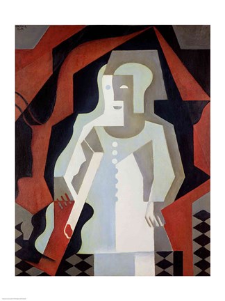 Framed Pierrot, 1919 Print
