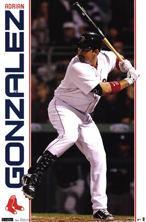 Framed Red Sox - A Gonzalez 11 Print