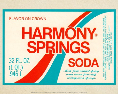 Framed Harmony Springs Soda Print