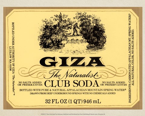 Framed Giza Club Soda Print