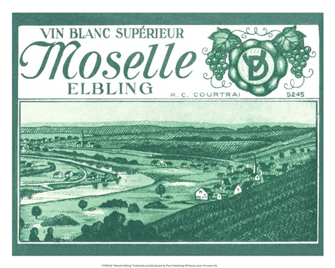 Framed Moselle Elbling Print