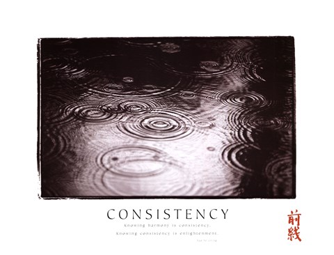 Framed Consistency - Raindrops Print
