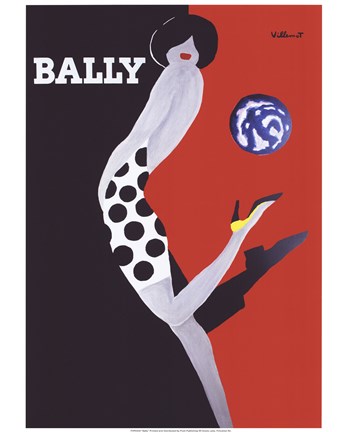 Framed Bally Print