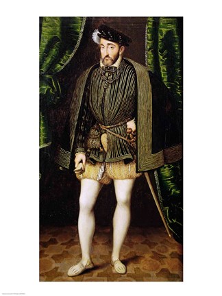 Framed Portrait of Henri II Print