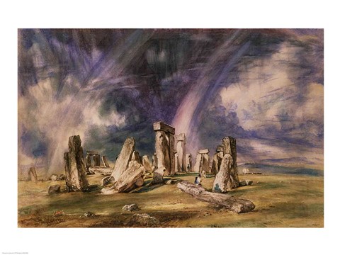 Framed Stonehenge, 1835 Print