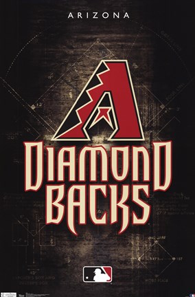 Framed Diamondbacks - Logo 11 Print