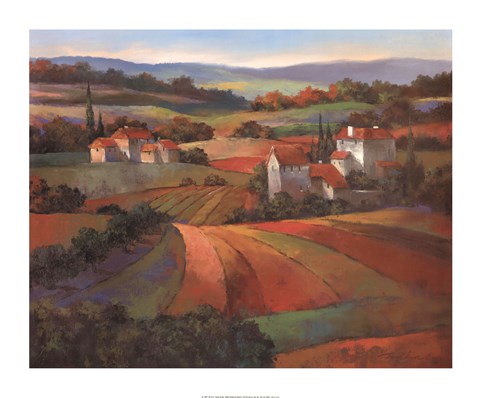 Framed Tuscan Sunset Print