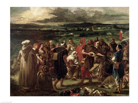 Framed Comedians or Arabic Buffoons, 1848 Print