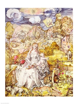 Framed Madonna and Child Print