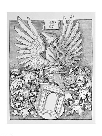 Framed Coat of Arms of the Durer Family Print