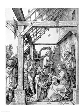 Framed Adoration of the Magi, 1511 Print
