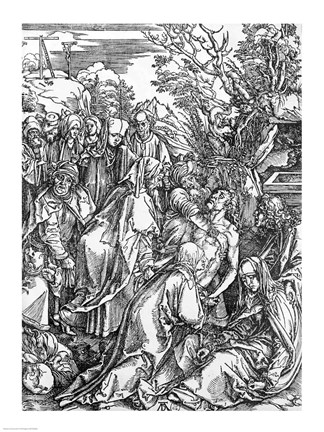 Framed entombment of Christ, from &#39;The Great Passion&#39; Print