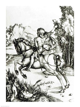 Framed Small Courier, c.1496 Print