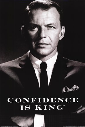 Framed Frank Sinatra - Confidence Print