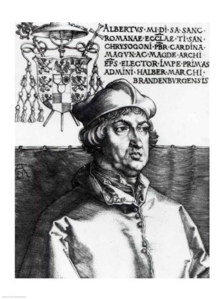 Framed Albrecht of Brandenburg, 1519 Print
