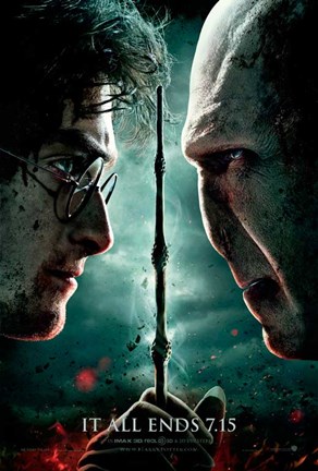 Framed Harry Potter &amp; Deathly Hallows: Part II Print