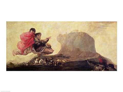 Framed Witches&#39; Sabbath (panel detail) Print