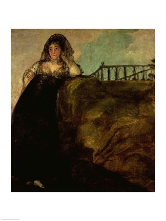 Framed Leocadia Zorilla, the Artist&#39;s Housekeeper, c.1821 Print