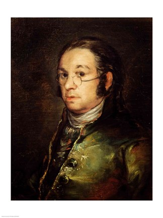 Framed Self Portrait with Glasses Print