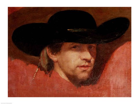 Framed Portrait, presumed to be the artist, 1775 Print