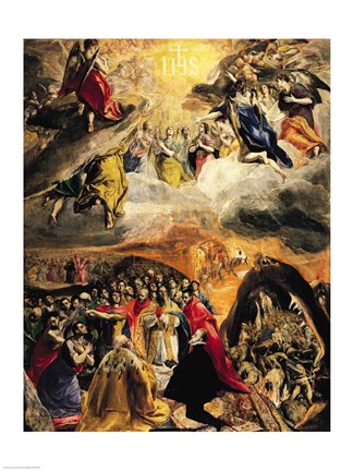 Framed Adoration of the Name of Jesus, c.1578 Print