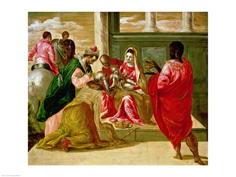 Framed Adoration of the Magi Print