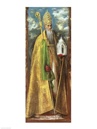 Framed Saint Augustine of Hippo Print