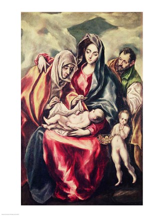Framed Holy Family Print