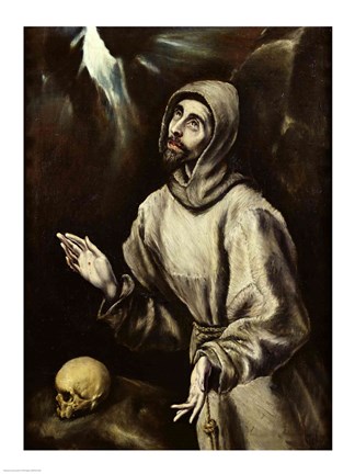 Framed St. Francis of Assisi Receiving the Stigmata Print