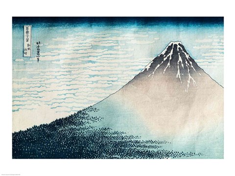 Framed Fuji in Clear Weather Print