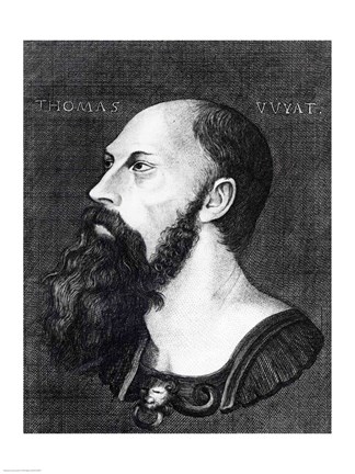 Framed Portrait of Sir Thomas Wyatt the Younger Print