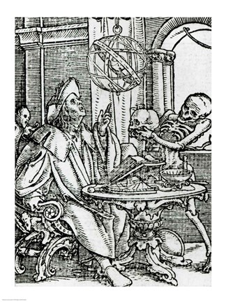 Framed Death and the Astronomer Print
