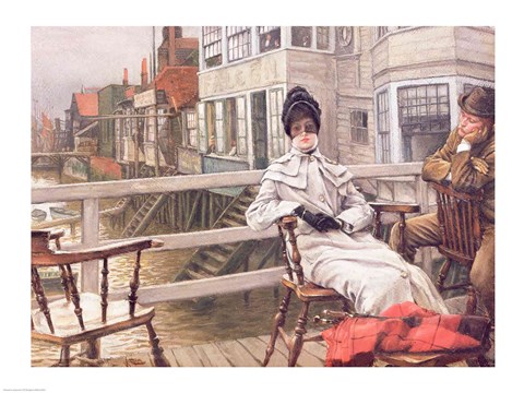 Framed Waiting for the Ferry, c.1878 Print