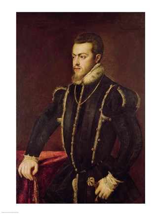Framed Portrait of Philip II Print