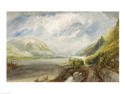 Framed Junction of the Lahn, 1817 Print