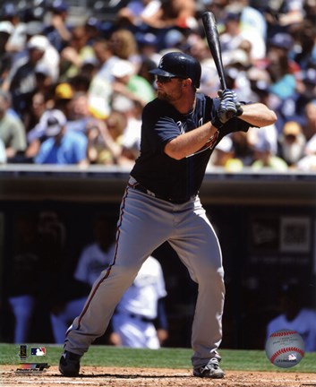 Framed Brian McCann 2011 Action Print