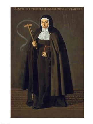 Framed Madre Maria Jeronima de la Fuente, 1620 Print