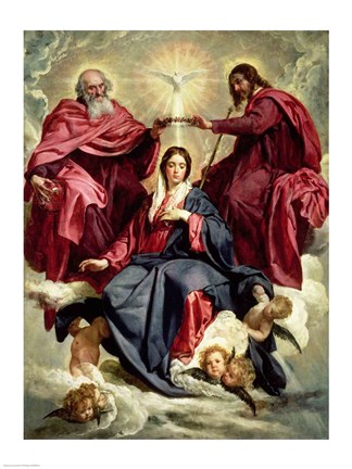 Framed Coronation of the Virgin Print