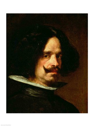 Framed Self Portrait (profile) Print