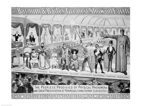 Framed &#39;The Barnum and Bailey Greatest Show on Earth&#39; Print