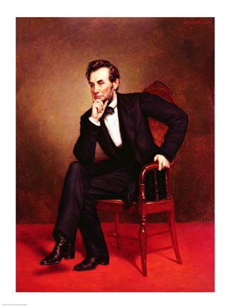 Framed Portrait of Abraham Lincoln Print