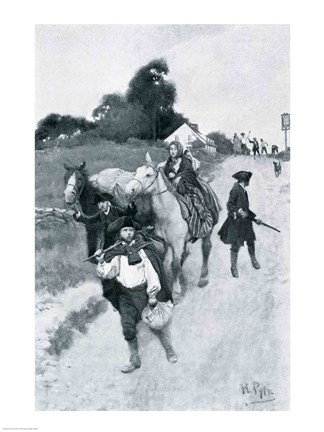 Framed Tory Refugees on Their Way to Canada, illustration from &#39;Colonies and Nation&#39; Print